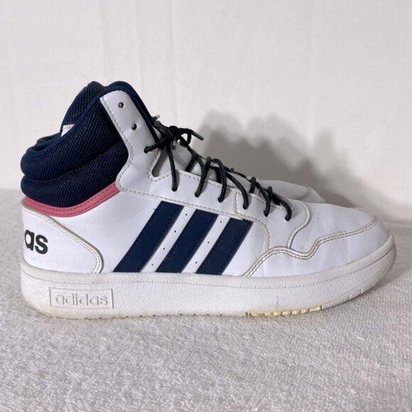 Adidas Hoops 3.0 Mid Classic High Top Lace Up Sneakers Athletic Shoes 8.5 - Picture 1 of 11